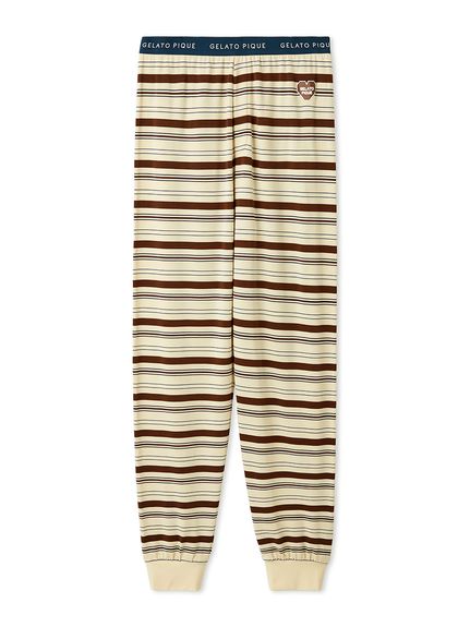 HOMME】レーヨンマルチボーダーロングパンツ(ロングパンツ)｜ルーム