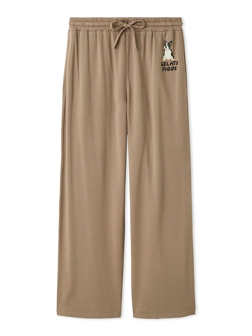 HOMME】 DOGワンポイントプリントロングパンツ(ロングパンツ)｜ルーム