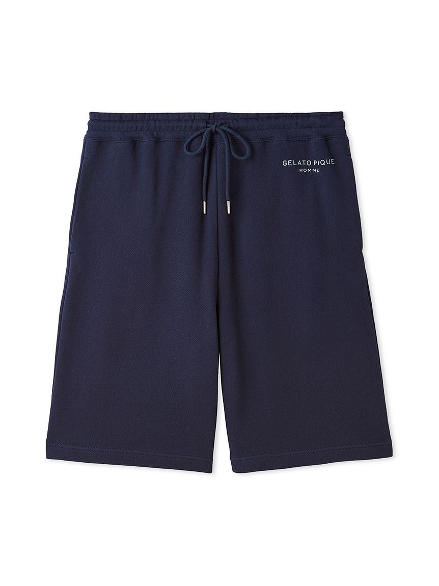 【ONLINE限定】【HOMME】コットン裏毛ハーフパンツ(NVY-M)