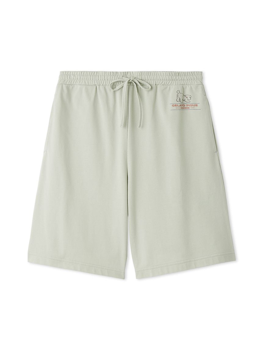 HOMME】【接触冷感】モーニングドッグプリントハーフパンツ(ハーフ