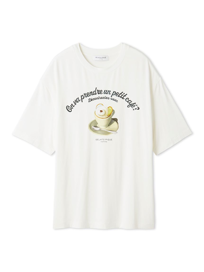 ネットオフ 送料得店 HOMME】レーヨンカプチーノベアワンポイントTシャツ(カットソー 服&ファッション小物
