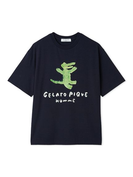 Amazon | [ジェラート ピケ] HOMMEレーヨンロゴTシャツ