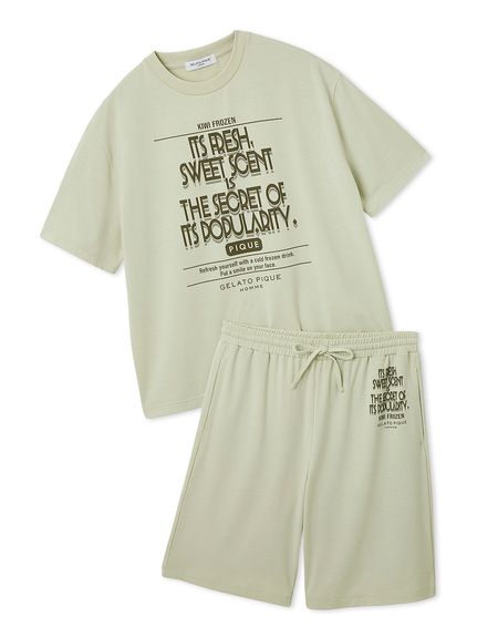 gelato pique - 【HOMME】COOLレーヨンデザートロゴTシャツ