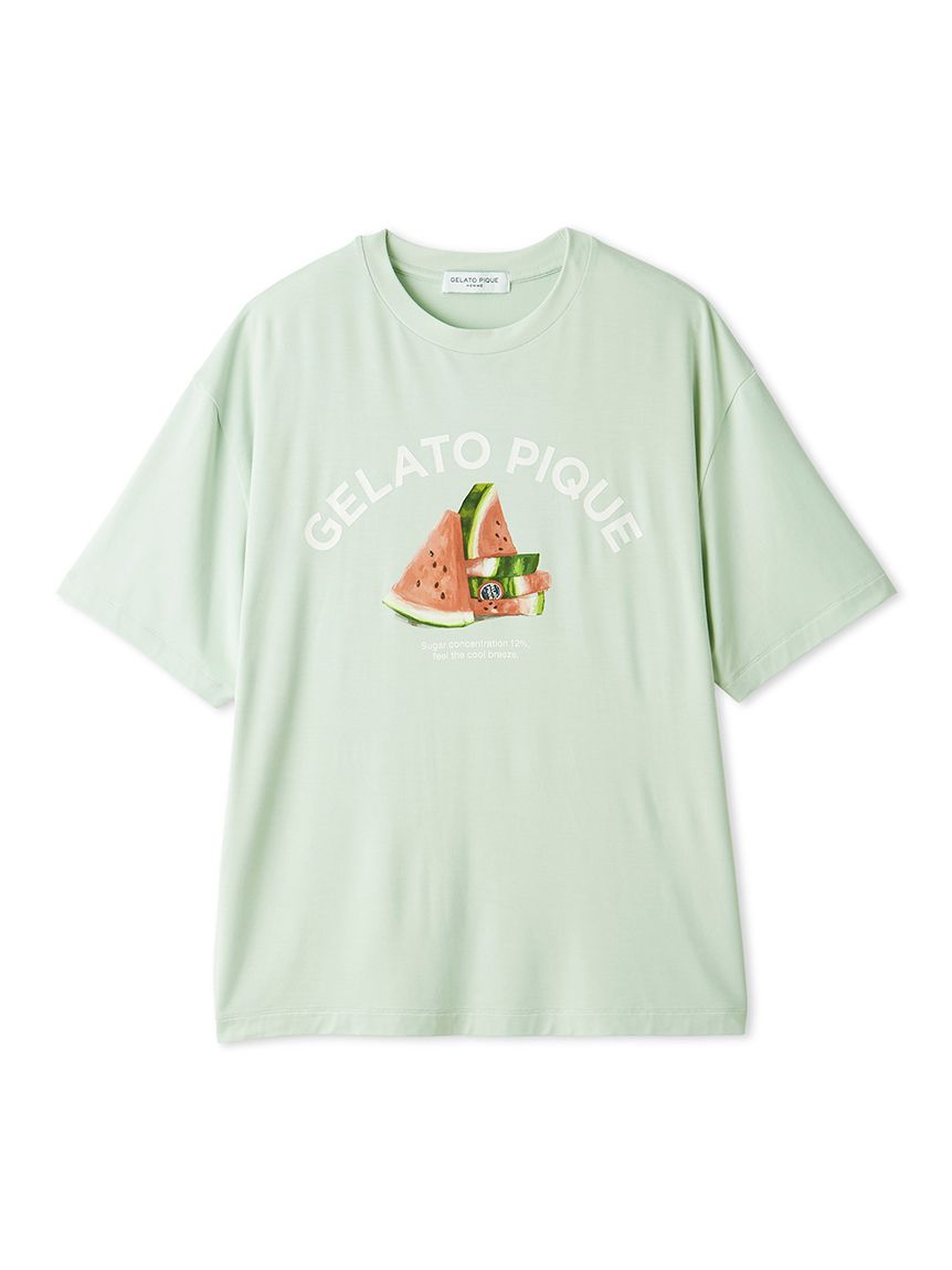 HOMME】【接触冷感】レーヨンフルーツTシャツ(カットソー・Tシャツ