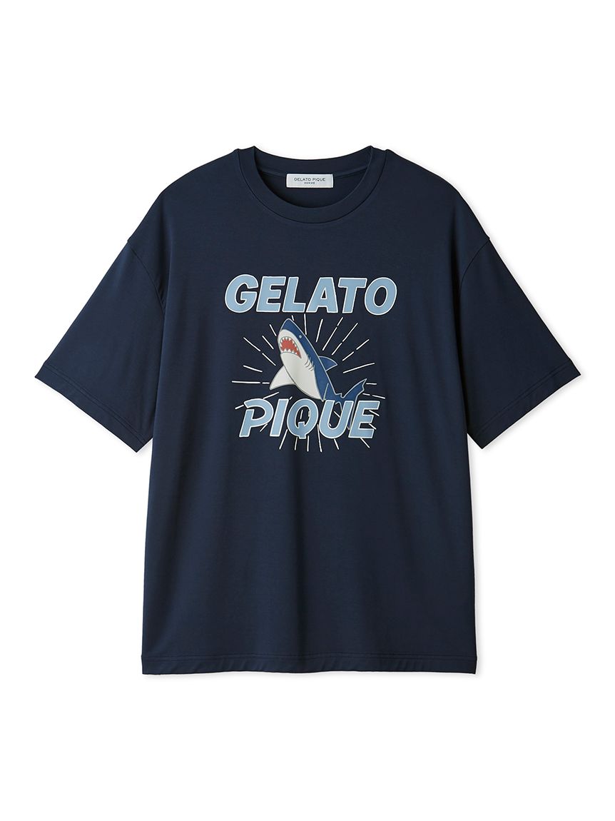 gelato pique ジェラートピケ シャーク HOMME】【接触冷感】レーヨンシャークTシャツ(カットソー・Tシャツ