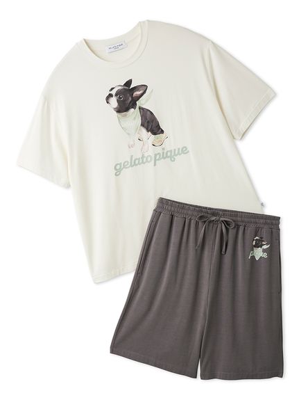 ジェラートピケ♡スポーティーベアワンポイントTシャツ＆総柄ショートパンツセット Amazon | [ジェラート ピケ] 【EC限定】ベアワンポイントTシャツ