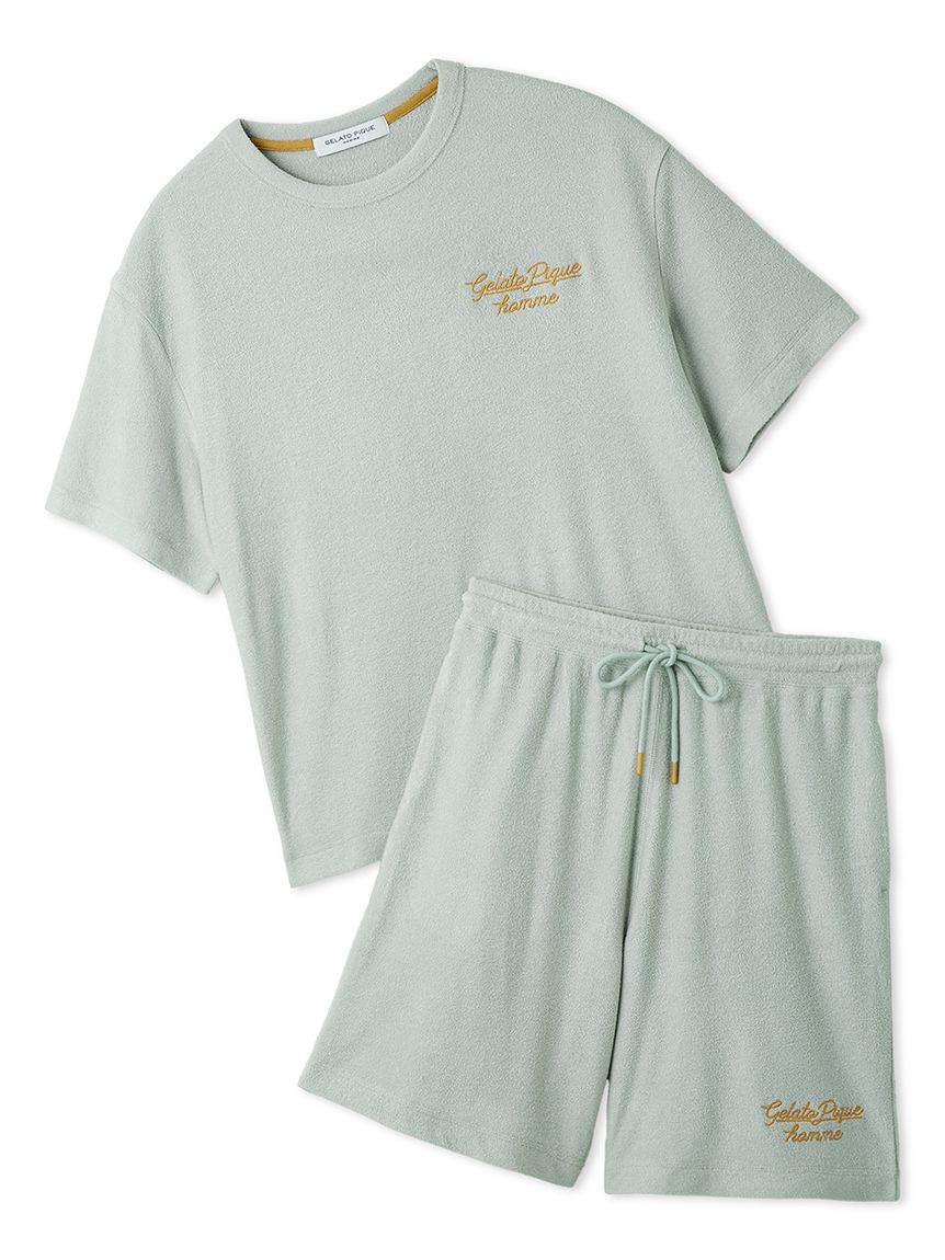ONLINE限定】【HOMME】【接触冷感】【UVカット】パイルワンポイント