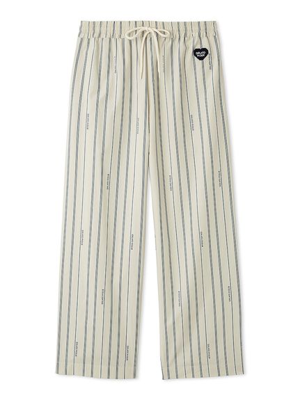 【ONLINE限定】【HOMME】ハートワッペンロングパンツ(STRIPE-M)