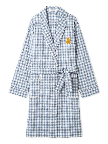 【ONLINE限定】【HOMME】ギンガムチェックガウン
