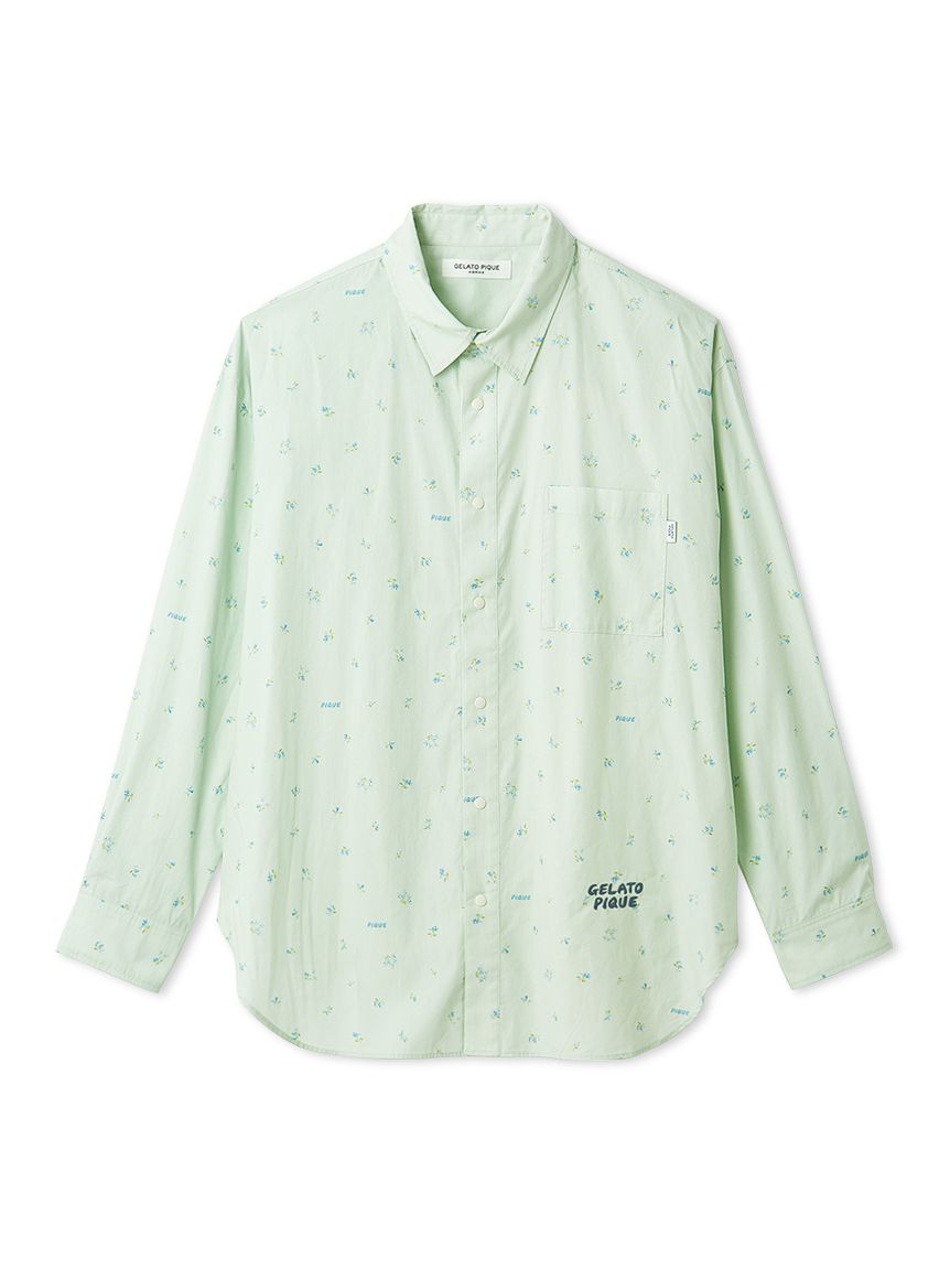 HOMME】リトルフラワー柄プリントシャツ(シャツ)｜ルームウェア