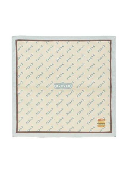 ヒラノトシユキ】【HOMME】ハンバーガープリントハンカチ(その他
