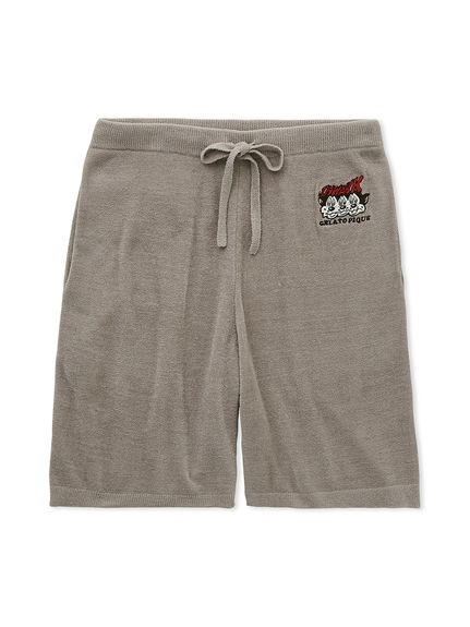 【KOUSUKE SHIMIZU】【HOMME】エアモコジャガードハーフパンツ(GRY-M)