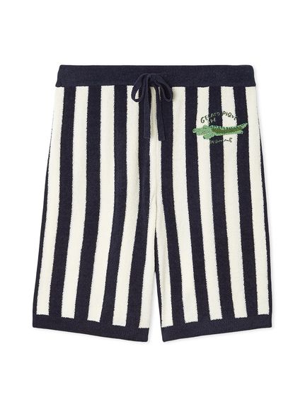 HOMME】エアリーモコ ストライプハーフパンツ(ハーフパンツ