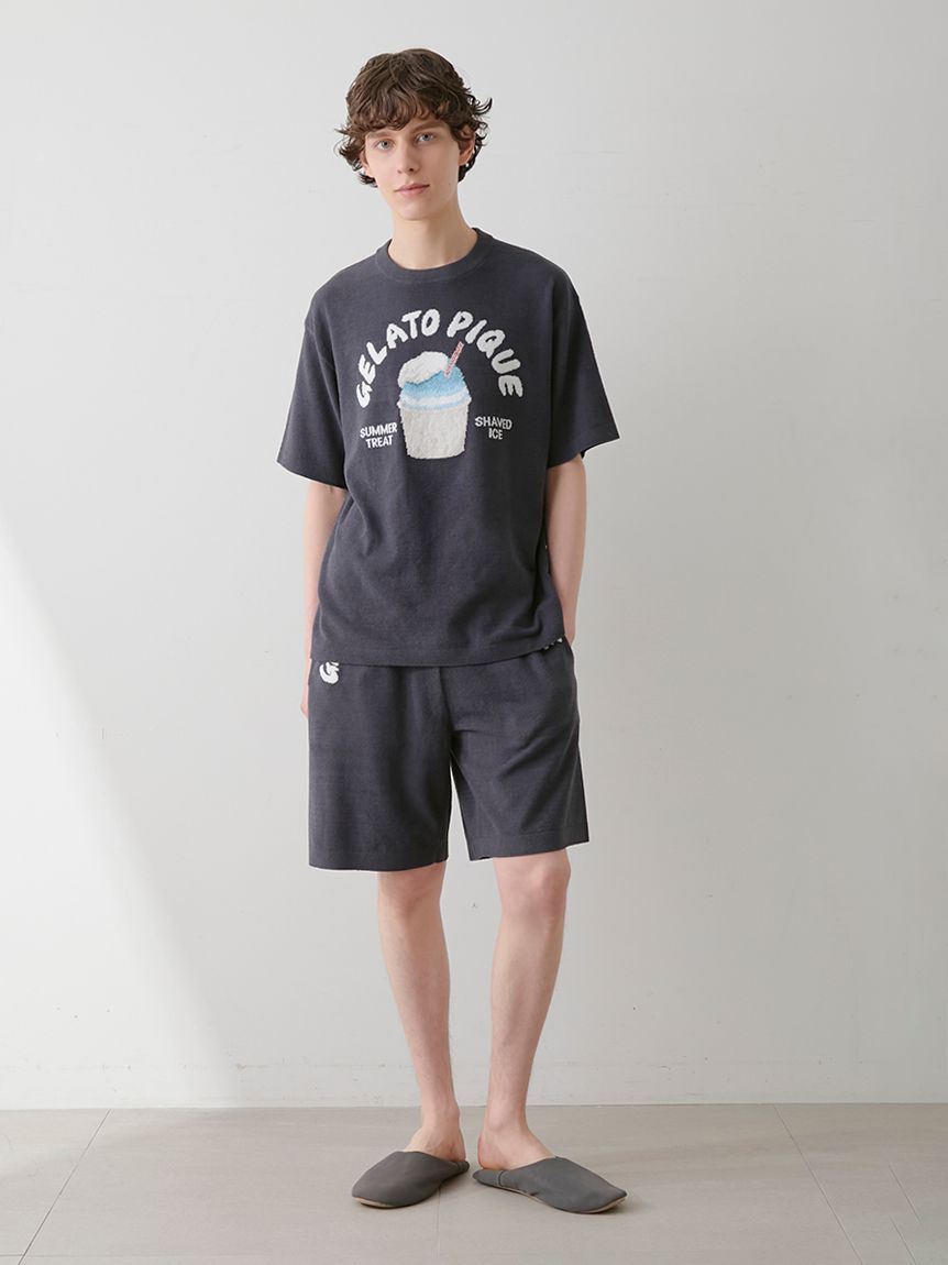 HOMME】エアリーモコロゴジャガードハーフパンツ(ショートパンツ