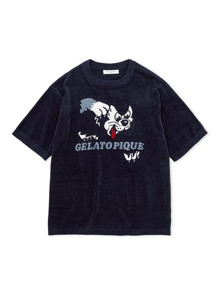 【KOUSUKE SHIMIZU】【HOMME】エアモコジャガードプルオーバー(NVY-M)