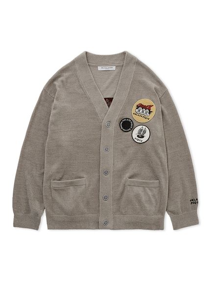 【KOUSUKE SHIMIZU】【HOMME】エアモコジャガードカーディガン(GRY-M)