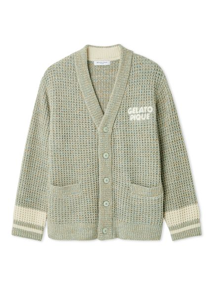 HOMME】メランジワッフルカーディガン(カーディガン・ガウン