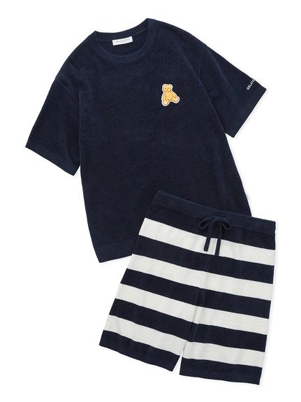 【ONLINE限定】【HOMME】エアモコベアワンポイントセットアップ(NVY-M)