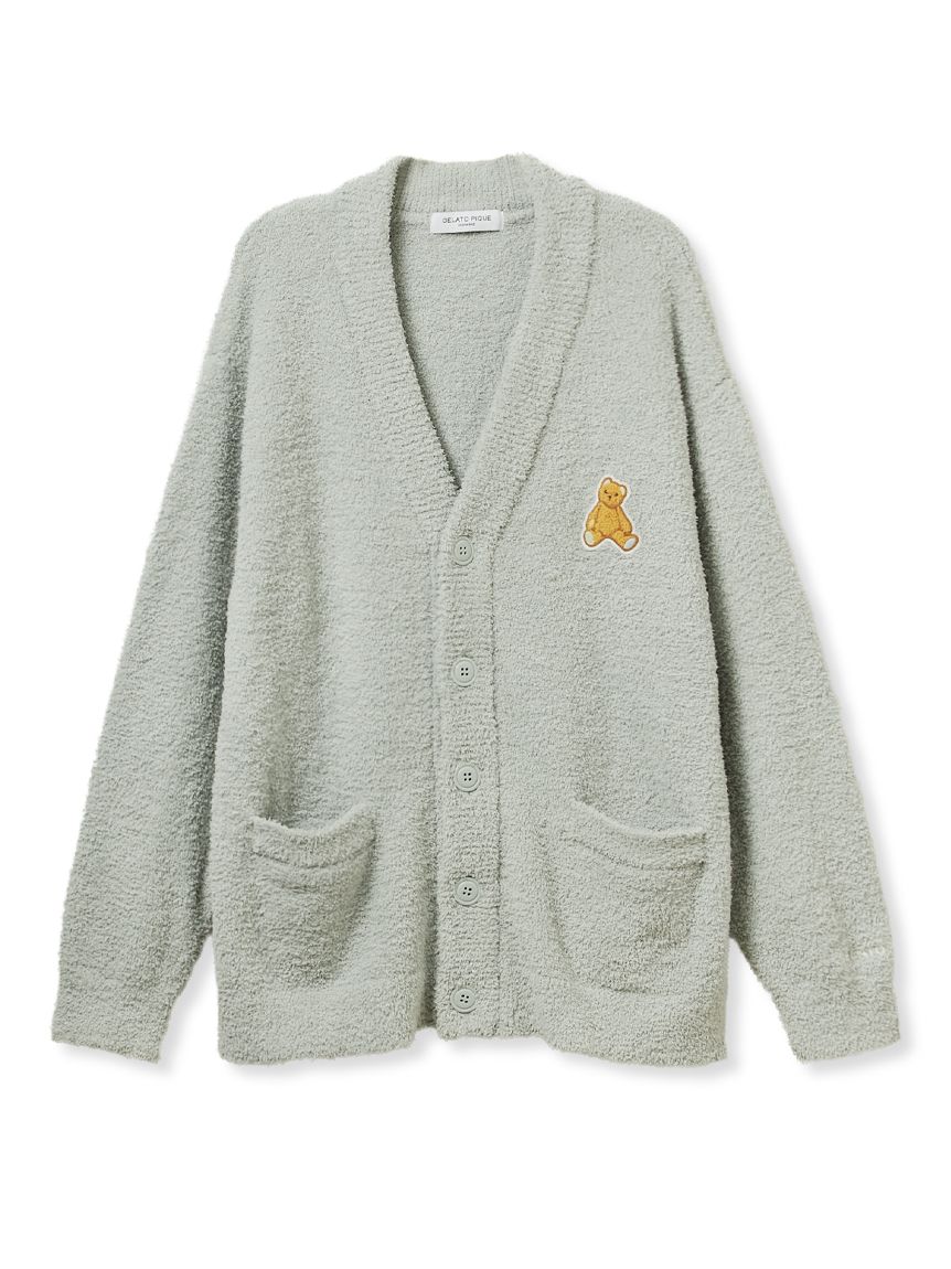 ONLINE限定】【HOMME】ベビモコベアワンポイントカーディガン