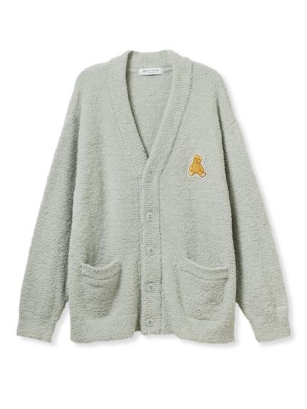 ONLINE限定】【HOMME】ベビモコベアワンポイントカーディガン