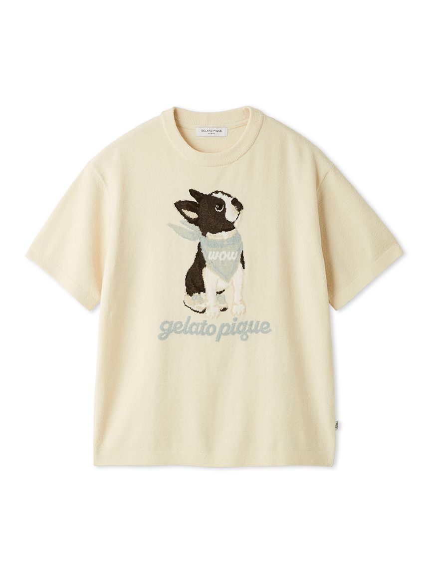 せいこちゃん様❤ウェスティ ジャックラッセルテリア 鯉のぼり オブジェ♡ HOMME】エアリーモコボストンテリアジャガードプルオーバー(カットソー