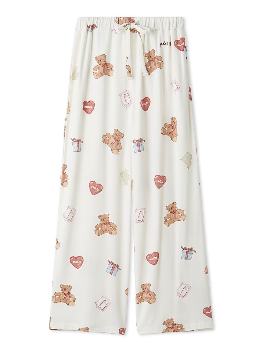 JUNIOR】フェイバリット総柄ロングパンツ(ボトムス)｜ルームウェア