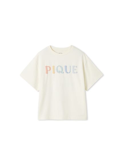 ジェラートピケ ドーナツベアワンポイントTシャツ クリーム ドーナツベアワンポイントTシャツ(カットソー・Tシャツ)｜ルーム