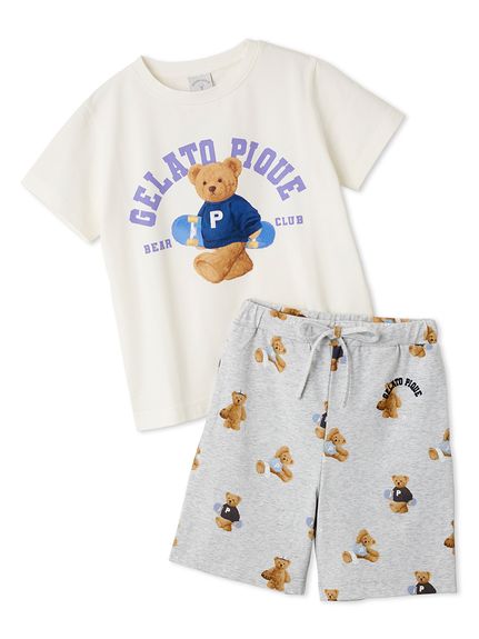 【ラッピング済み】アイスクリームワンポイントTシャツ＆ショートパンツSET gelato pique（ジェラートピケ）の「【ラッピング済み】アイス