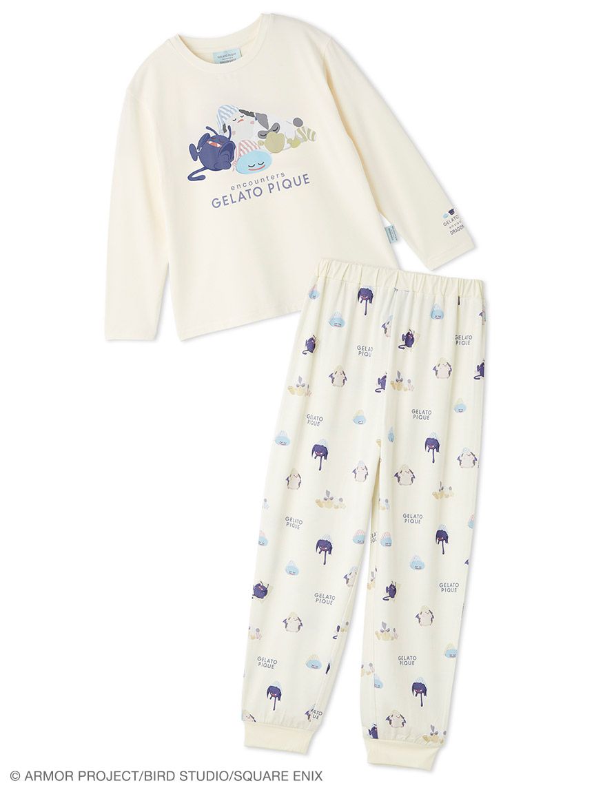 ジェラートピケ ドラゴンクエスト　ワンポイントロンT&総柄ロングパンツ gelato pique｜【ドラゴンクエスト】【ジュニア】スリーピング