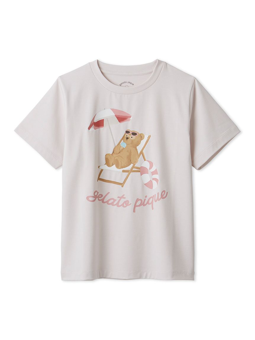 JUNIOR】【接触冷感】サマーベアワンポイントTシャツ(トップス