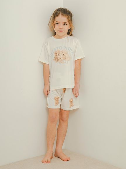 【KIDS】トイプードル柄ショートパンツ