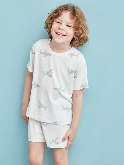 KIDS】【接触冷感】SHARK柄ショートパンツ(ショートパンツ
