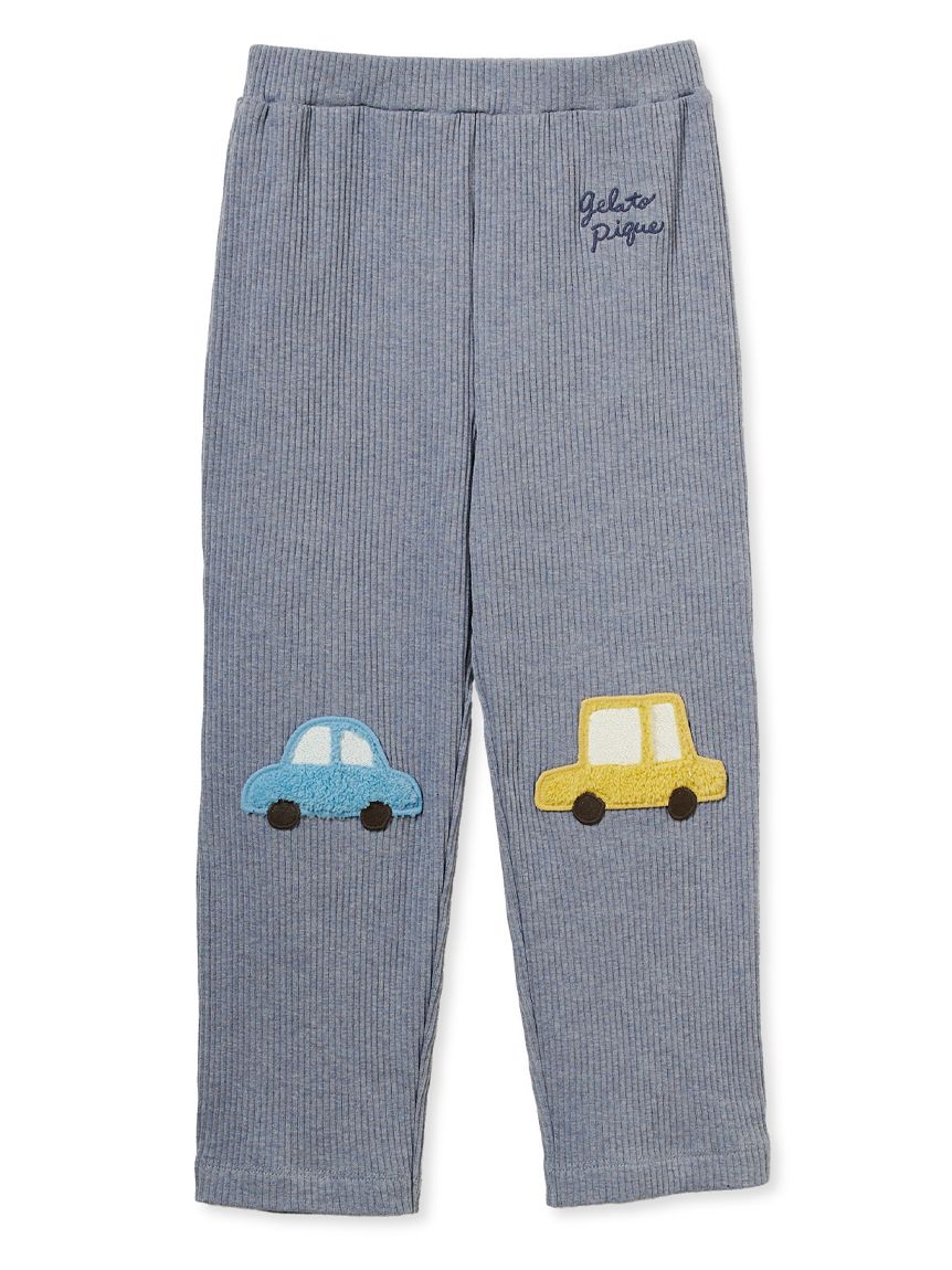 KIDS】リブアップリケパンツ(ロングパンツ)｜ルームウェア・パジャマ