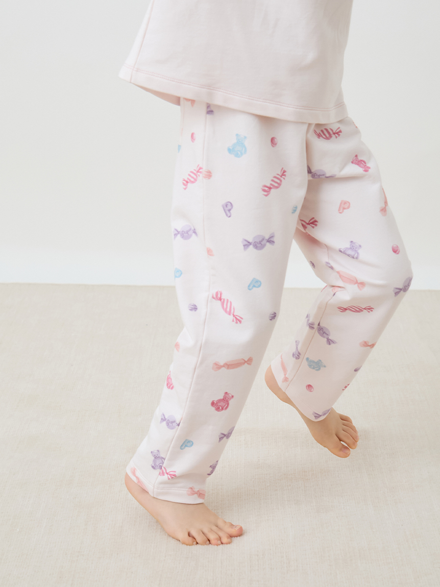 KIDS】キャンディ柄ロングパンツ(ロングパンツ)｜ルームウェア