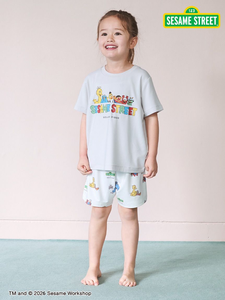 SESAME STREET】【KIDS】総柄ショートパンツ(ショートパンツ)｜ルーム