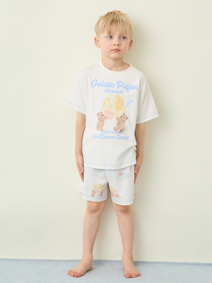 タグ付新品 ジェラピケ アイスクリームTシャツ＆ショートパンツSET タグ付新品 ジェラピケ アイスクリームTシャツ＆ショートパンツSETの