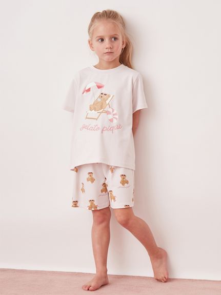 KIDS】【接触冷感】サマーベア柄ショートパンツ(ショートパンツ