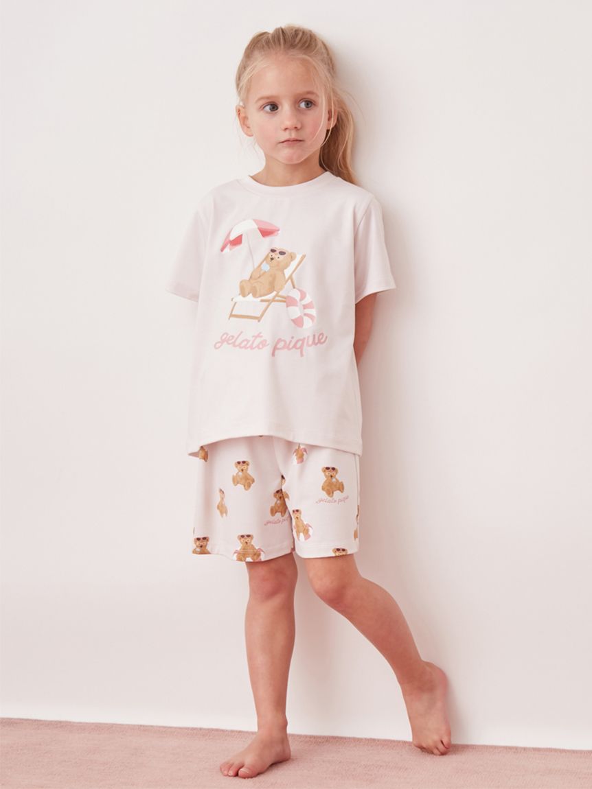 KIDS】【接触冷感】サマーベア柄ショートパンツ(ショートパンツ