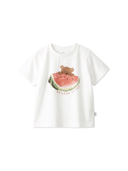 【接触冷感】【KIDS】フルーツアニマルワンポイントTシャツ(OWHT-XXS)