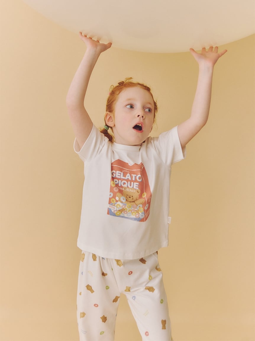 KIDS】シリアルベアワンポイントTシャツ(カットソー＆Tシャツ)｜ルームウェア・パジャマ通販のgelatopique（ジェラートピケ）公式サイト