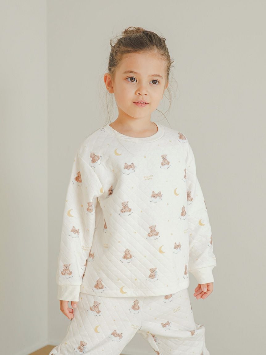 販路限定商品】【KIDS】dreamy bear柄プルオーバー(カットソー＆Tシャツ)｜ルームウェア・パジャマ通販のgelatopique（ ジェラートピケ）公式サイト