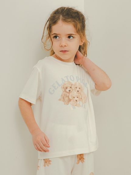 【KIDS】トイプードルワンポイントTシャツ