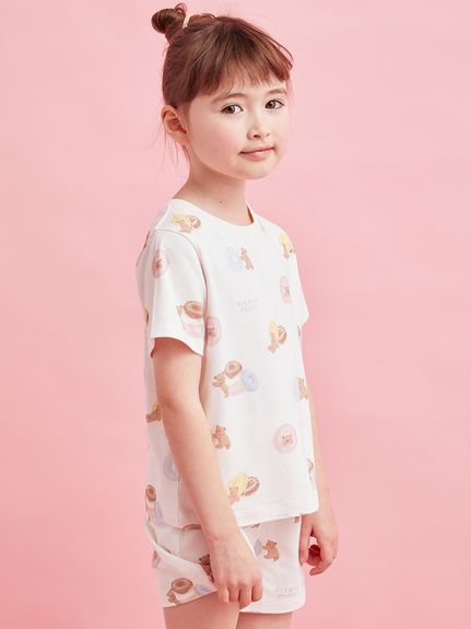 【KIDS】ドーナツベア柄Tシャツ