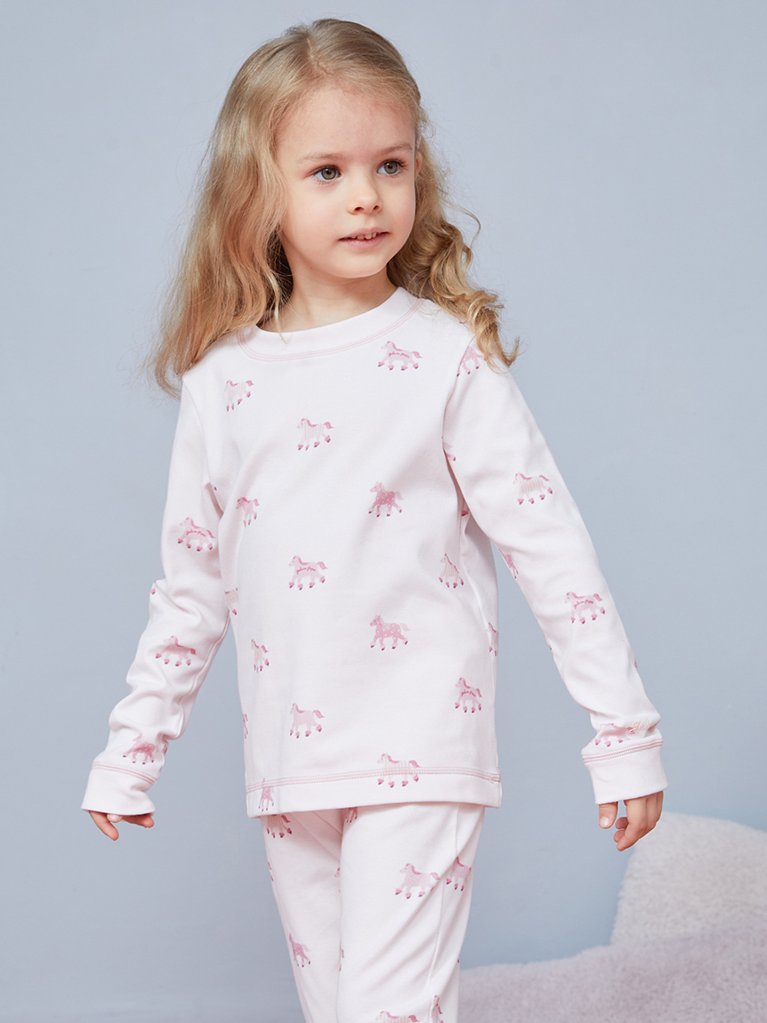 KIDS】ポニー柄プルオーバー(カットソー＆Tシャツ)｜ルームウェア