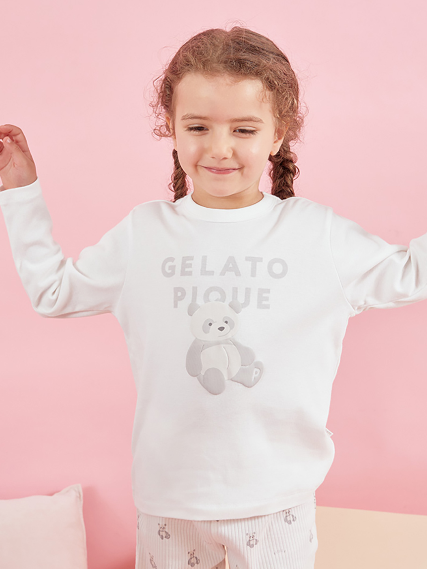 KIDS】ぬいぐるみワンポイントロンT(カットソー＆Tシャツ