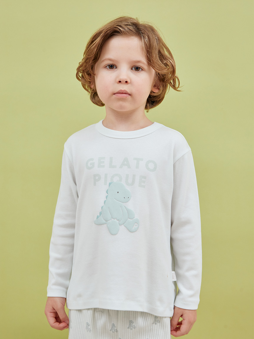KIDS】ぬいぐるみワンポイントロンT(カットソー＆Tシャツ