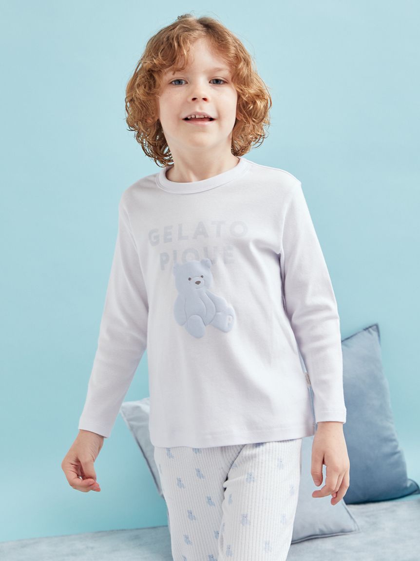 KIDS】ぬいぐるみワンポイントロンT(カットソー&Tシャツ KIDS】ぬいぐるみワンポイントロンT(カットソー&Tシャツ