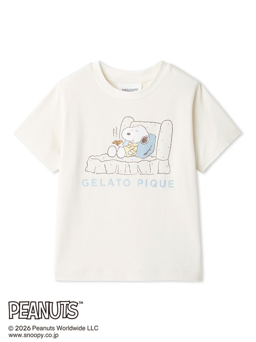 PEANUTS】【KIDS】【接触冷感】ワンポイントTシャツ(カットソー＆T