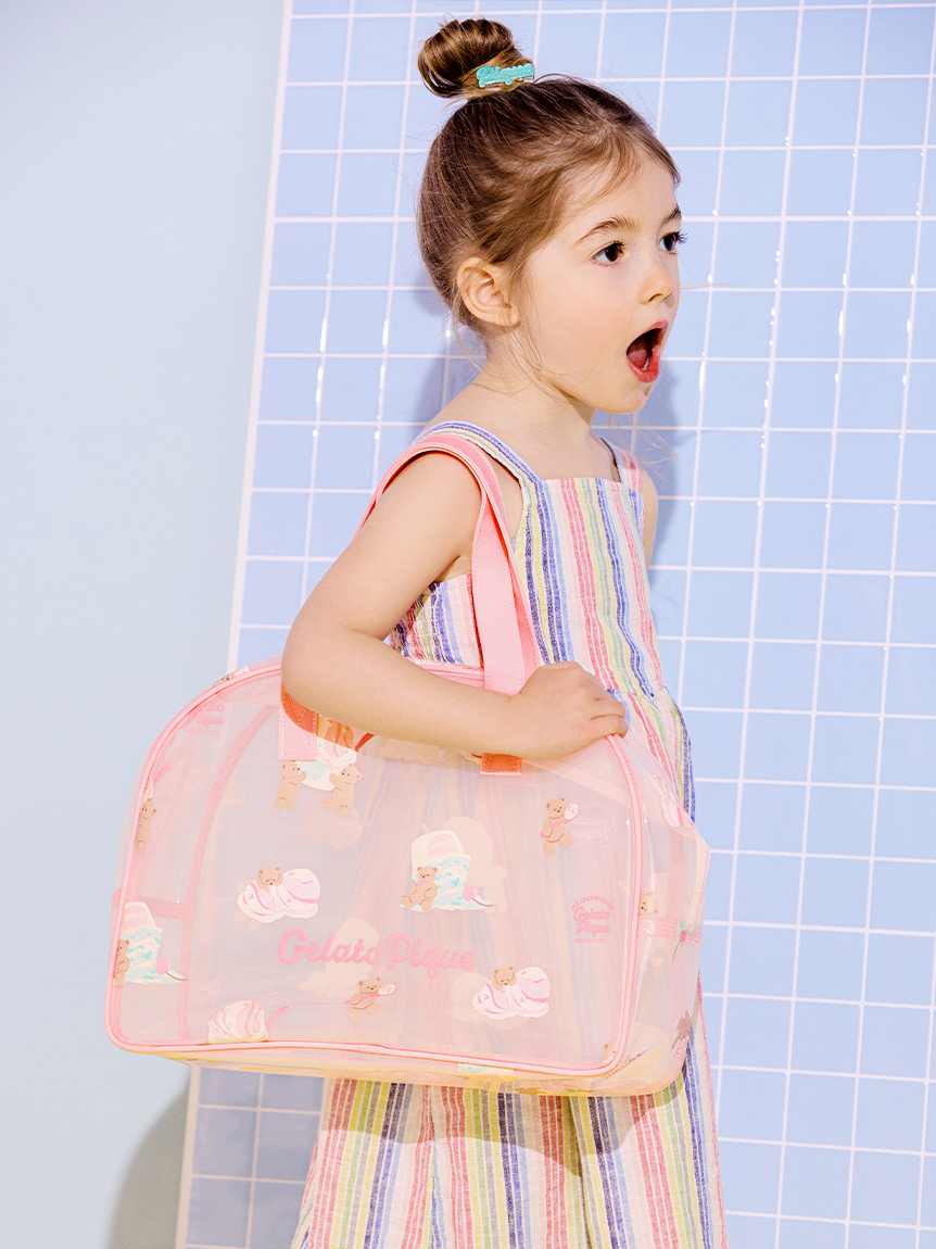 KIDS】アイスクリームベア柄PVCプールバッグ(グッズ)|ルームウェア KIDS】アイスクリームベア柄PVCプールバッグ(グッズ)|ルームウェア