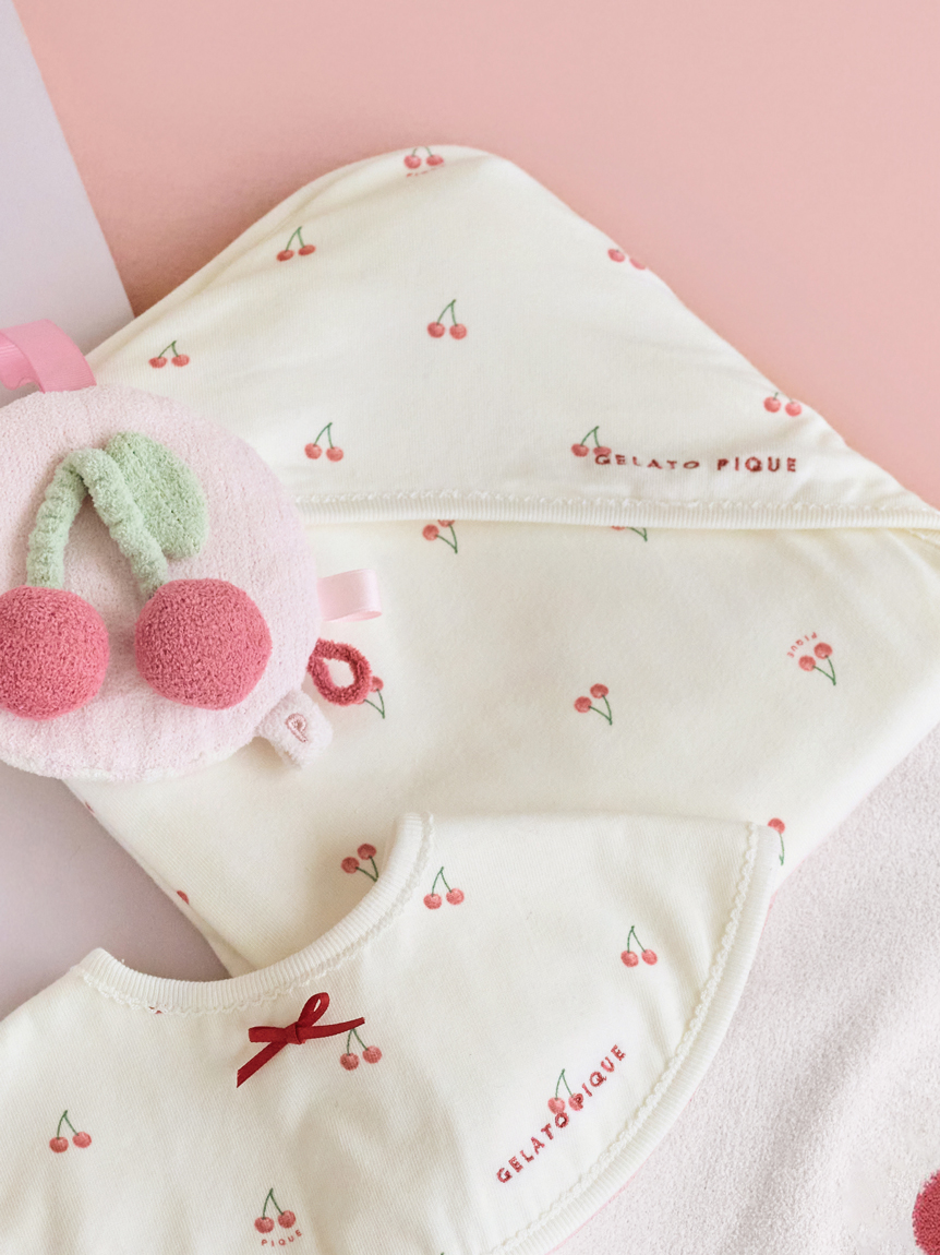 【新品】gelato pique ロブション　ギンガムチェック柄　ブランケット KIDS】フルーツ柄ブランケット(グッズ)｜ルームウェア・パジャマ